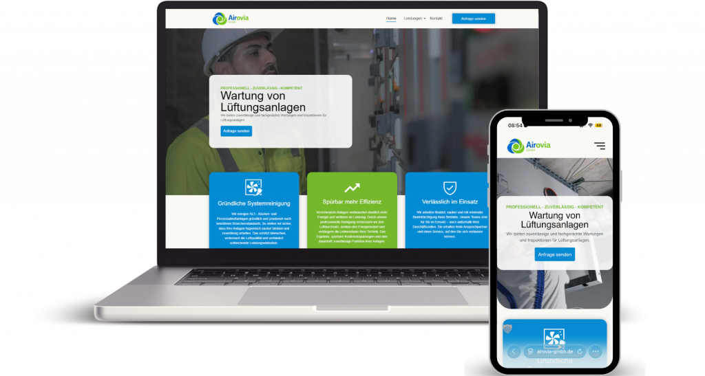 Webdesign Hagenbach moderne Website Beispiel, Homepage erstellen lassen